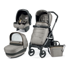 Passeggino Trio Peg Perego Book 51 S Elite Modular collezione 2018 Luxe Grey