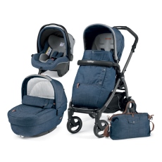 Passeggino Trio Peg Perego Book 51 S Elite Modular collezione 2018 Urban Denim