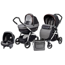Passeggino Trio Peg Perego Book Plus Completo Modular collezione 2014 Ardesia