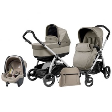Passeggino Trio Peg Perego Book Plus Pop-Up Modular collezione 2016 Cream