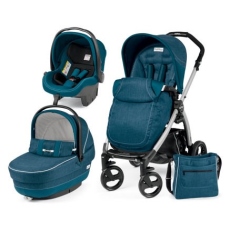 Passeggino Trio Peg Perego Book Plus Xl Modular collezione 2016 Saxony Blue
