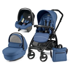 Passeggino Trio Peg Perego Book Plus Xl Sportivo Modular collezione 2016 Mod Bluette