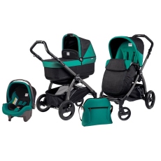 Passeggino Trio Peg Perego Book Pop-up 51 Modular collezione 2014 Acquamarine