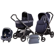 Passeggino Trio Peg Perego Book Pop-up 51 Modular collezione 2014 Indigo