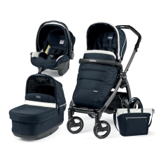 Passeggino Trio Peg Perego Book S Pop-Up Modular collezione 2018 Luxe Blue