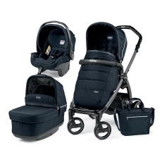 Passeggino Trio Peg Perego Book S Pop-Up Modular collezione 2018 Luxe Bluenight