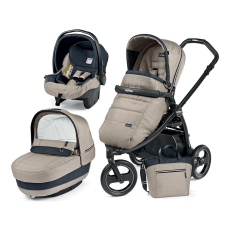 Passeggino Trio Peg Perego Book Scout Elite Modular collezione 2018 Luxe Beige
