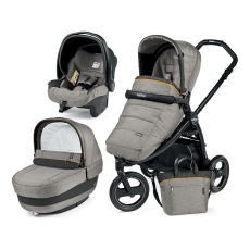 Passeggino Trio Peg Perego Book Scout Elite Modular collezione 2018 Luxe Grey