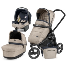 Passeggino Trio Peg Perego Book Scout Pop-Up Modular collezione 2018 Luxe Beige
