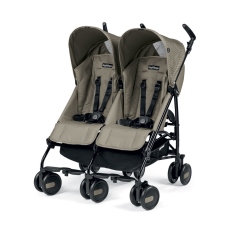Passeggino Gemellare Peg Perego Pliko Mini Twin collezione 2018 Geo Beige