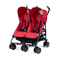 Passeggino Gemellare Peg Perego Pliko Mini Twin collezione 2018 Geo Red