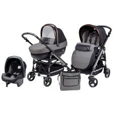 Passeggino Trio Peg Perego Switch Easy Drive Completo Modular collezione 2014 Ardesia