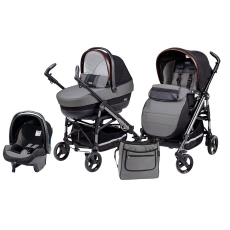 Passeggino Trio Peg Perego Switch Four Completo Modular collezione 2014 Ardesia