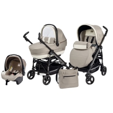 Passeggino Trio Peg Perego Switch Four Completo Modular collezione 2014 Avana