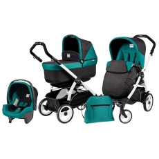 Passeggino Trio Peg Perego Book Pop-up 51 Modular collezione 2015 Aquamarine