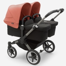 Passeggino Gemellare Bugaboo Donkey 5 Gemellare collezione 2022 Sunrise Red