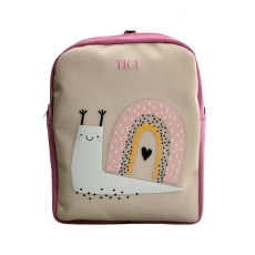 TICI Handmade Zainetto asilo Lumaca collezione 2022 Panna Rosa
