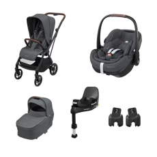 Passeggino Trio Maxi-Cosi Trio Leona2 collezione 2025 Twillic Graphite