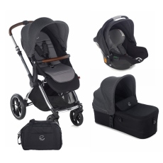 Passeggino Trio Jan Trio Kawai Micro Koos iSize R1 collezione 2021 Cold Black
