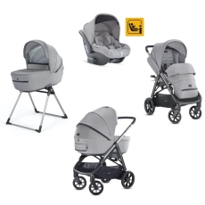 Passeggino Trio Inglesina Aptica System Quattro Darwin collezione 2021 Silk Grey