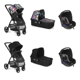 Passeggino Trio Be Cool Trio Slide 3 Top Soho: Graffiti vs Black