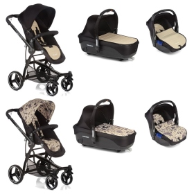Passeggino Trio Be Cool Trio Bandit 3 Cocoon Boho - Birds vs Ivory