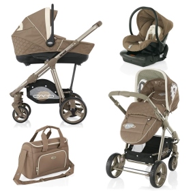 Passeggino Trio Brevi Ovo Car Premium Tortora 398