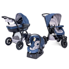 Passeggino Trio Chicco Trio Activ3 Blue Passion
