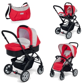 Passeggino Trio Foppapedretti Kiss-me Red