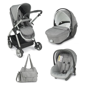 Passeggino Trio Giordani Metropolitan Grey Melange