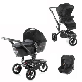 Passeggino Trio Jan Trio Trider Formula Strata Transporter 2 Black