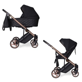 Passeggino Duo Antes Baby Duo Premium Lux Black Lux Black