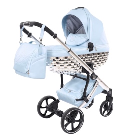 Passeggino Trio Antes Baby Trio Bubble Azzurro Silver