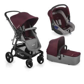 Passeggino Trio Be Cool Quantum 3 Top Plus Zero Be Wine
