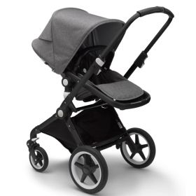 Passeggino Duo Bugaboo Lynx Grigio mlange - Telaio nero