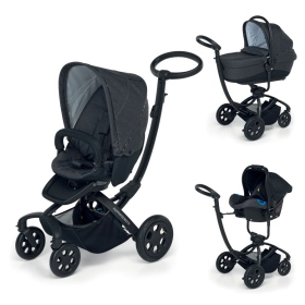 Passeggino Trio Foppapedretti Myo Platinum Black