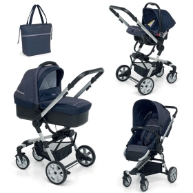 Passeggino Trio Foppapedretti Supertres Denim Ocean