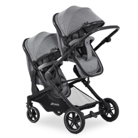 Passeggino Gemellare Hauck Atlantic Twin Melange Grey