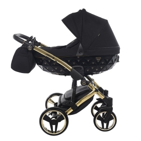 Passeggino Trio Junama Diamond Exclusive 2.0 Black Oro Giallo