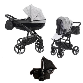 Passeggino Trio Junama Diamond Superstar Grigio Glitter
