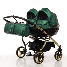 Passeggino Gemellare Junama Flow Gemellare Verde Oro