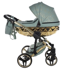Passeggino Trio Junama Heart Khaki Oro Giallo
