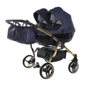 Passeggino Gemellare Junama Saphire Gemellare Blu Oro Giallo