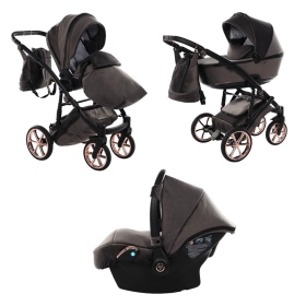 Passeggino Trio Junama Velur Italy Tortora