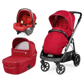 Passeggino Trio Peg Perego Veloce SLK Modular Red Shine