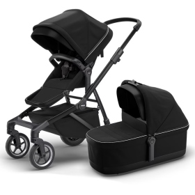 Passeggino Gemellare Thule Sleek fratellare Midnight Black on Black