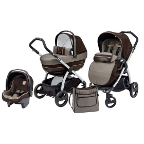 Passeggino Trio Peg Perego Book Plus Completo Modular Chocolat