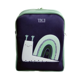 TICI Handmade Zainetto asilo Lumaca - colore: Blu Verde