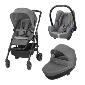 Bebeconfort Trio Loola 3 - Concrete Grey - Telaio Nero