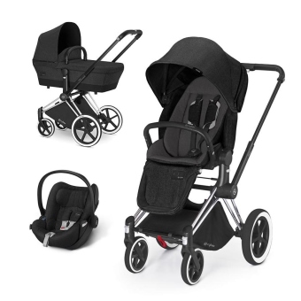 Cybex PRIAM Trio Cloud Q Plus - Black Beauty